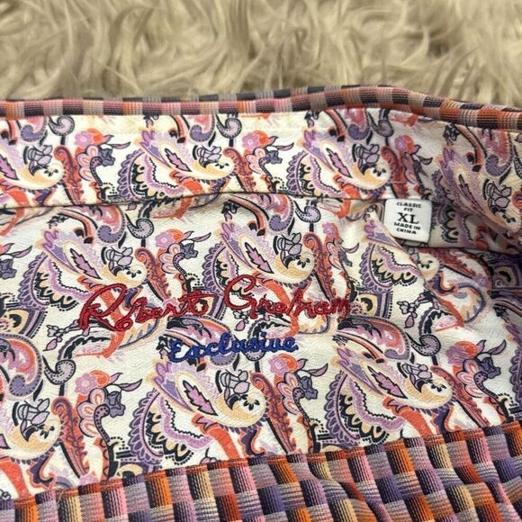 ROBERT GRAHAM CANNON BEACH CLASSIC FIT SPORT SHIRT CHECK MULTI XL - Picture 4 of 9